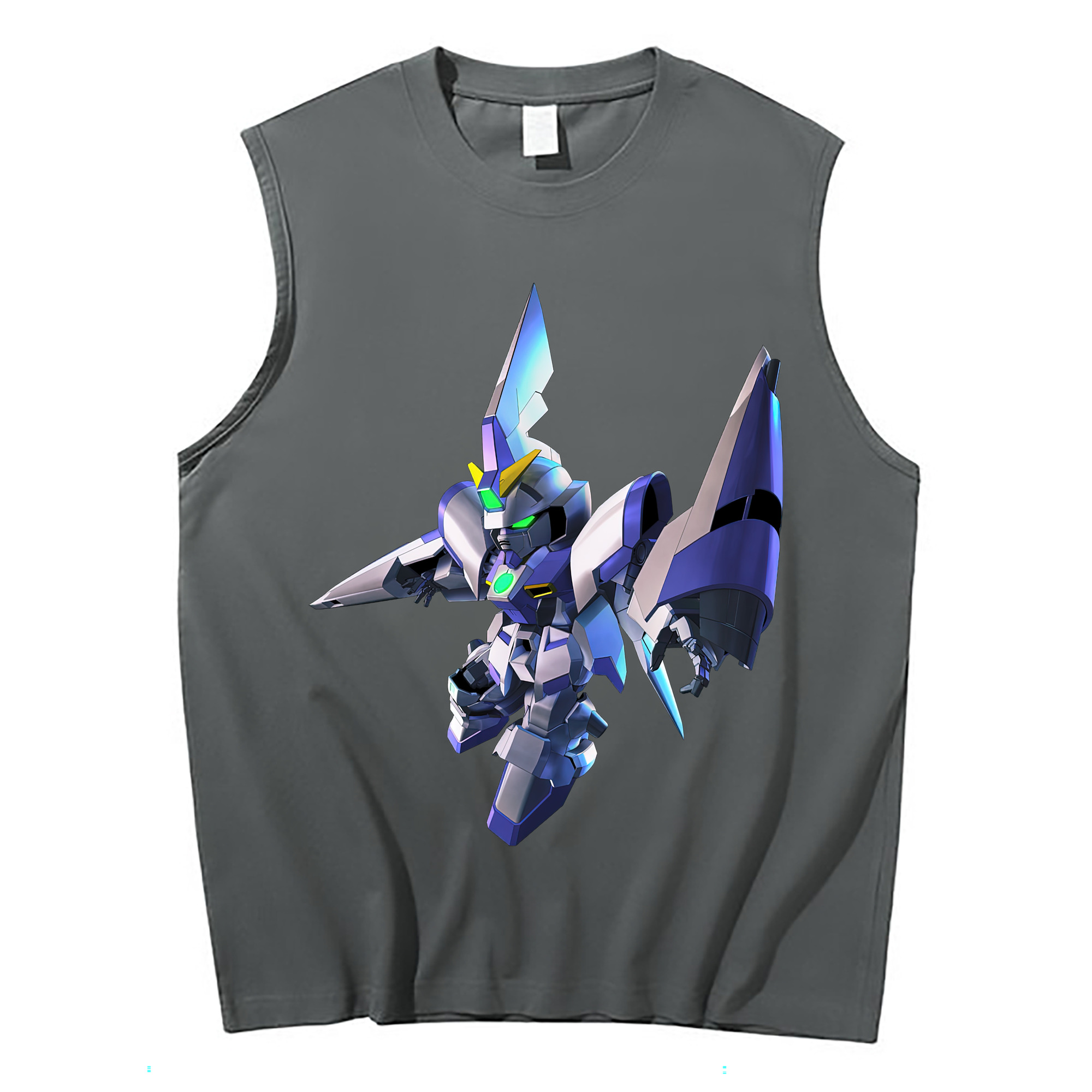 （画像用） 機動戦士ガンダム Mobile Suit Gundam コットン100％タンクトップ（フロントプリント）